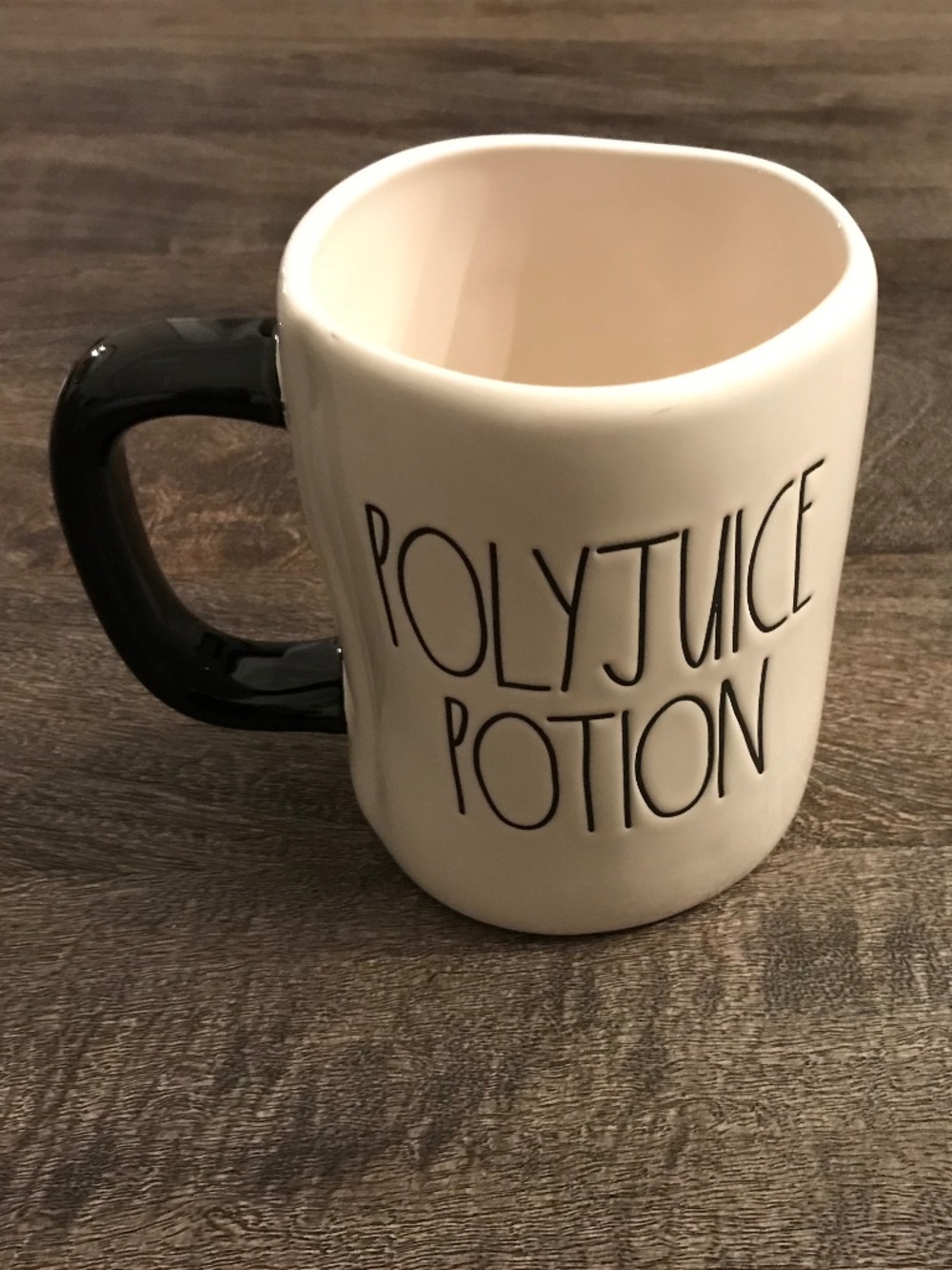 Rae Dunn Artisan Collection / Harry Potter white ceramic POLYJUICE POTION mug